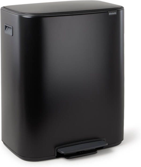 Brabantia Bo Pedaalemmer 60 Liter Met Kunststof Binnenemmer Matt Black