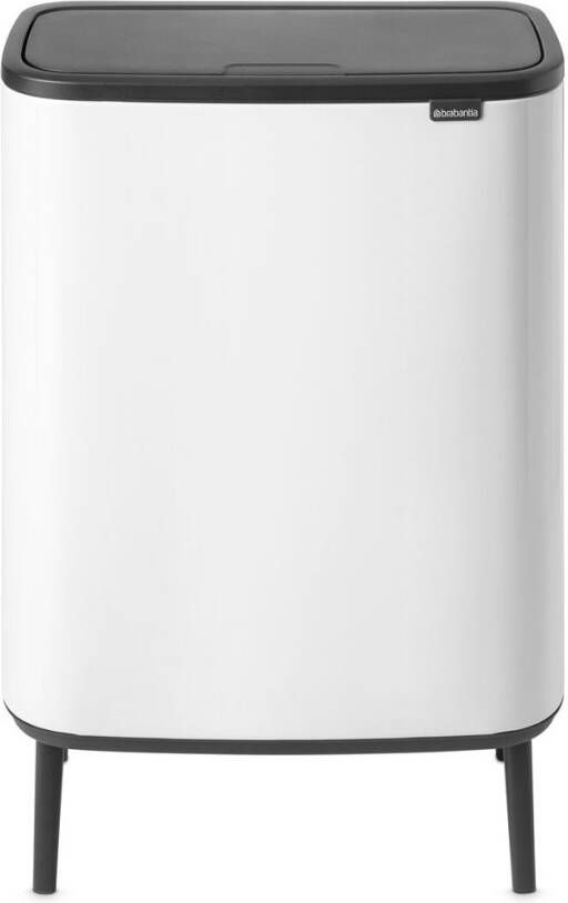 Brabantia Bo Touch Bin Hi recycle duo prullenbak met deksel op pootjes 2 x 30 liter