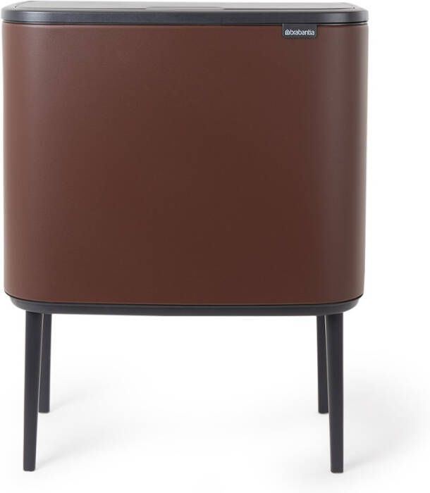 Brabantia Bo Touch Bin recyling duo prullenbak met deksel op pootjes 11 + 23 liter
