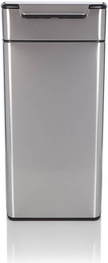 Simplehuman Rectangular Touch Bar Prullenbak 30 L Zilverkleurig