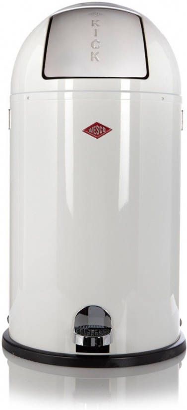 Wesco Kickboy prullenbak 40 L wit