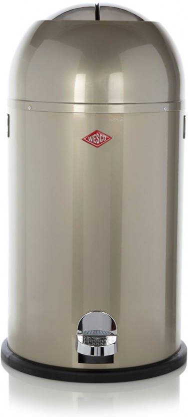 Wesco Soft Close Kickmaster Prullenbak 33 L Nieuw Zilver