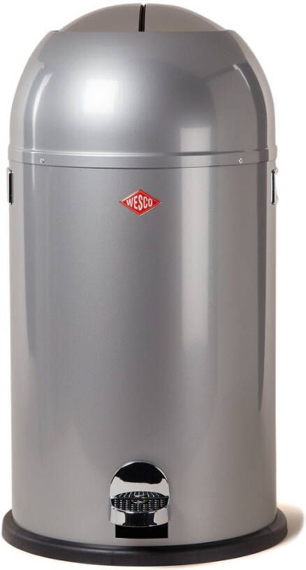 Wesco Soft Close Kickmaster Prullenbak 33 L Zilver