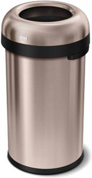 Simplehuman Afvalemmer Bullet Open Top Can 80 Liter Rose Gold
