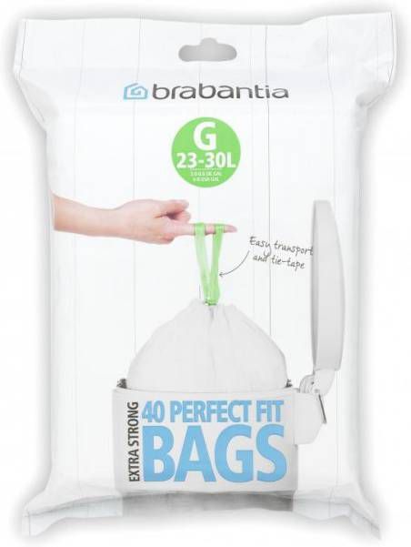 Brabantia PerfectFit 23 30 Liter Slimline Vuilniszakken G Dispenser Pack 40