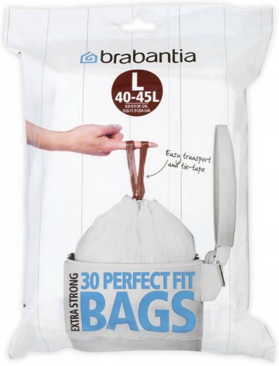 Brabantia Perfect Fit Afvalzakken 40/45 L Code L 30 Stuks