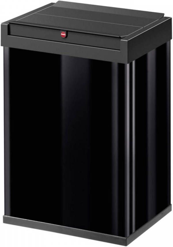 Hailo Vuilnisemmer Big Box Swing L 35 liter, plaatstaal, prullenbak met zelfsluitende swingdeksel
