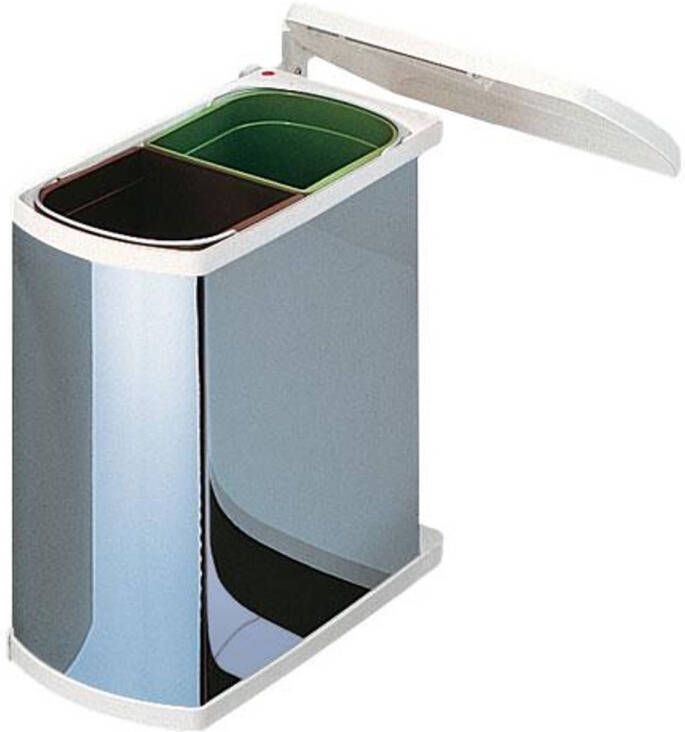 Hailo Duo AutoMatic Inbouwafvalemmer 16 Liter