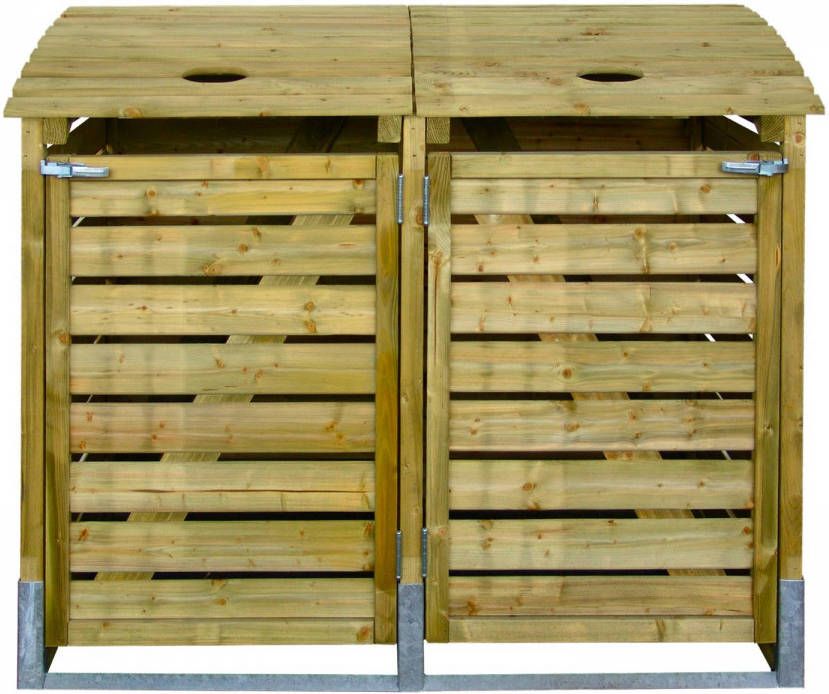 Intergard Klikoberging Kliko Ombouw Klikokast Containerberging Dubbel 155x122x90cm