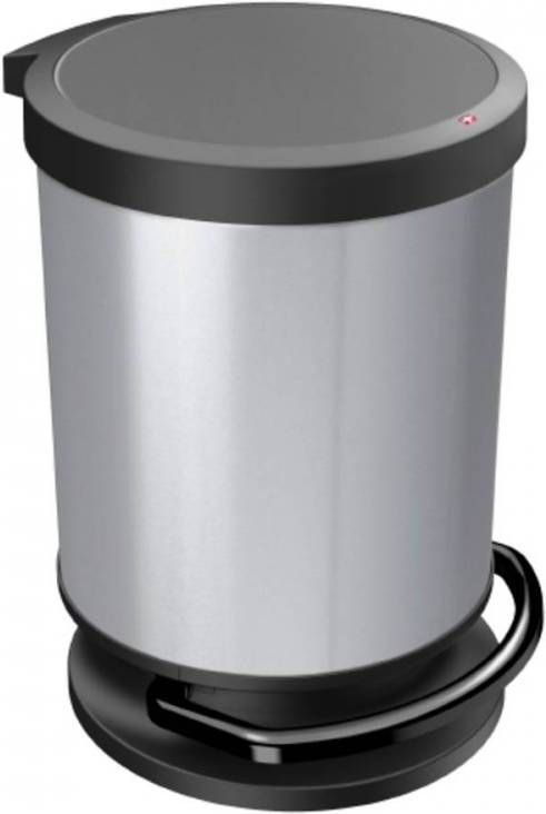 Rotho Paso Pedaalemmer 20 Liter Silver Metallic