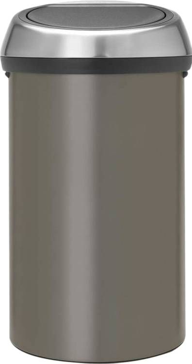 Brabantia Touch Bin 60 Liter Platinum