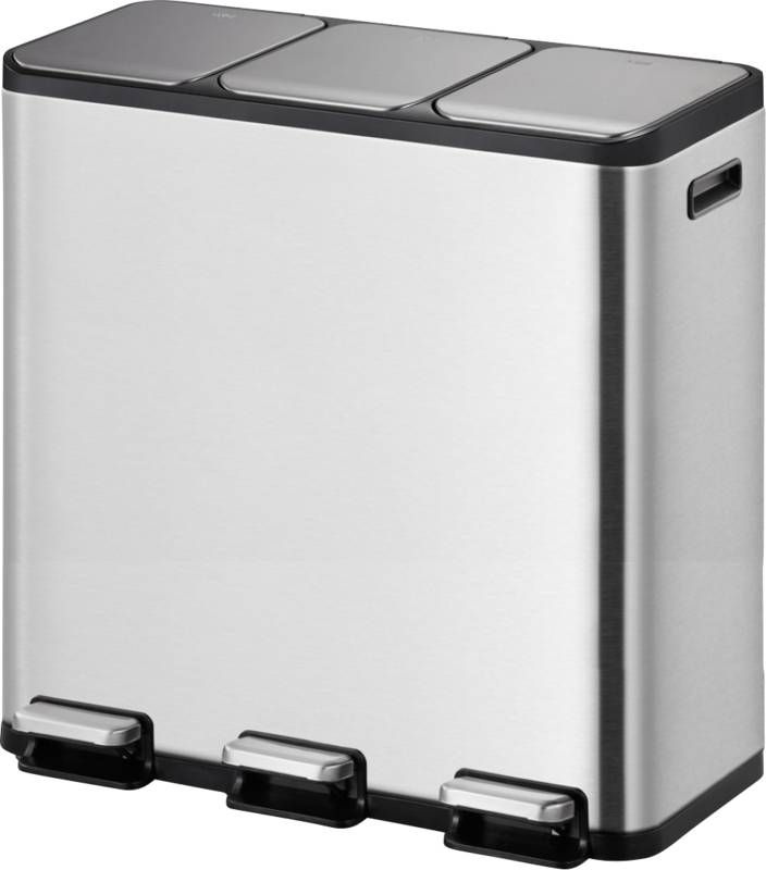EKO EcoCasa II 3 x 15 Liter Mat Rvs