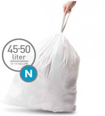 Simplehuman Vuilniszakken Code N 45 50 Liter(60 stuks )