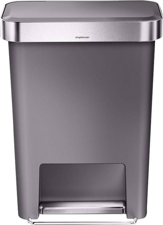 Simplehuman Rectangular Liner Pocket 45 Liter Grijs