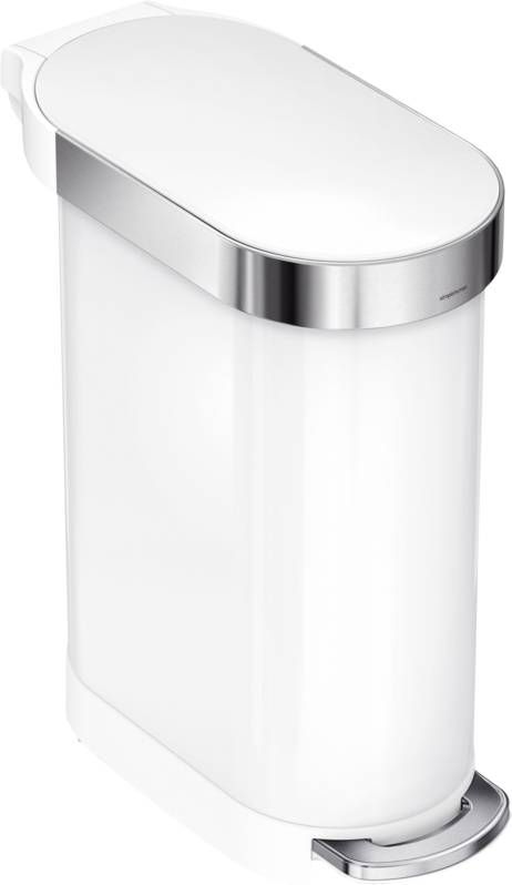 Simplehuman Slim 45 Liter Wit