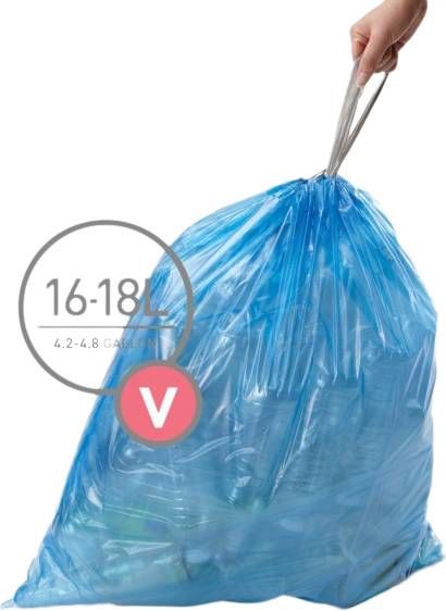Simplehuman Vuilniszakken Code V 16 18 Liter(60 stuks )