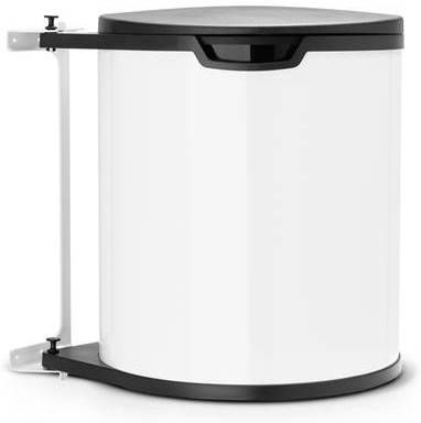 Brabantia Built in Bin Inbouwemmer 15 Liter Met Kunststof Binnenemmer White/Black