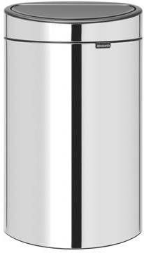 Brabantia Touch Bin Afvalemmer 10 + 23 Liter Met 2 Kunststof Binnenemmers Brilliant Steel
