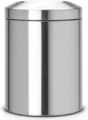 Brabantia Papierbak Met Vlamdover 7 Liter Matt Steel