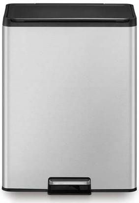 EKO Pedaalemmer Essential 2x20 L matzilverkleurig