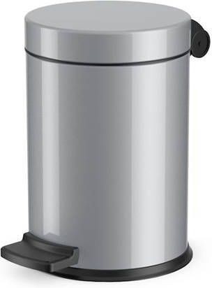 Hailo Pedaalemmer Solid S 3 L zilverkleurig
