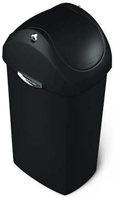 Simplehuman Afvalemmer Kunststof Swing zwart, 60 liter