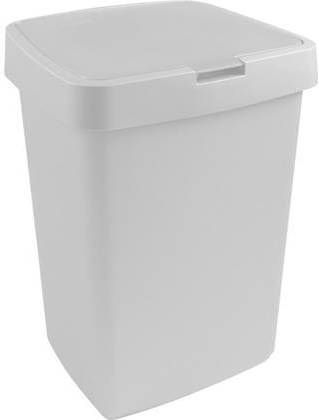 Sunware Delta Prullenbakr 50 Liter Klepdeksel Wit Kunststof 39, 7x34, 5x56, 4cm