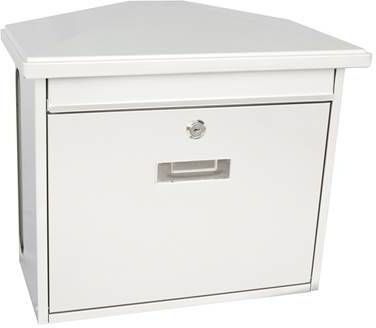 V-Part V part Wandbrievenbus Zamoran 20, 5 X 34, 5 Cm Staal Wit