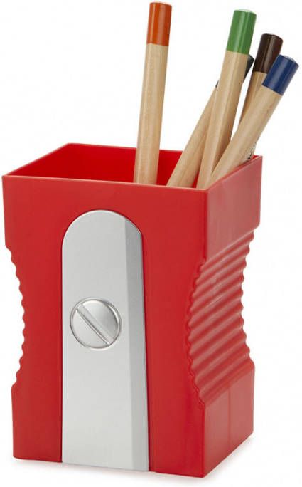 Balvi Decoratieve objecten Pen Holder Sharpener Rood