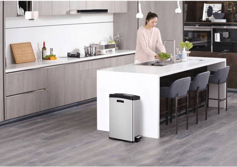 EKO pedaalemmer Rejoice zilverkleurig 30l Leen Bakker