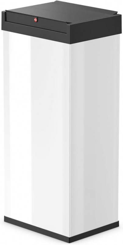 Hailo Vuilnisemmer Big Box Swing XL 52 liter, plaatstaal of edelstaal, prullenbak met zelfsluitende swingdeksel