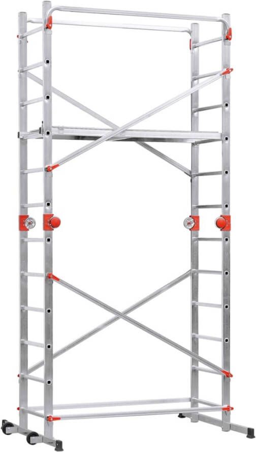 Hailo Steiger en ladder 1 2 3 500 Combi 324 cm aluminium 9459 501
