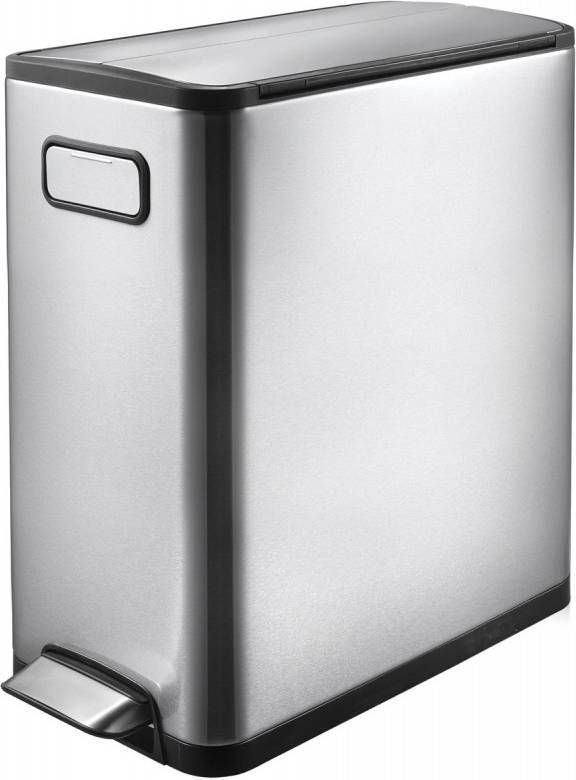 EKO Ecofly Step Bin Pedaamemmer 20 L Mat Rvs