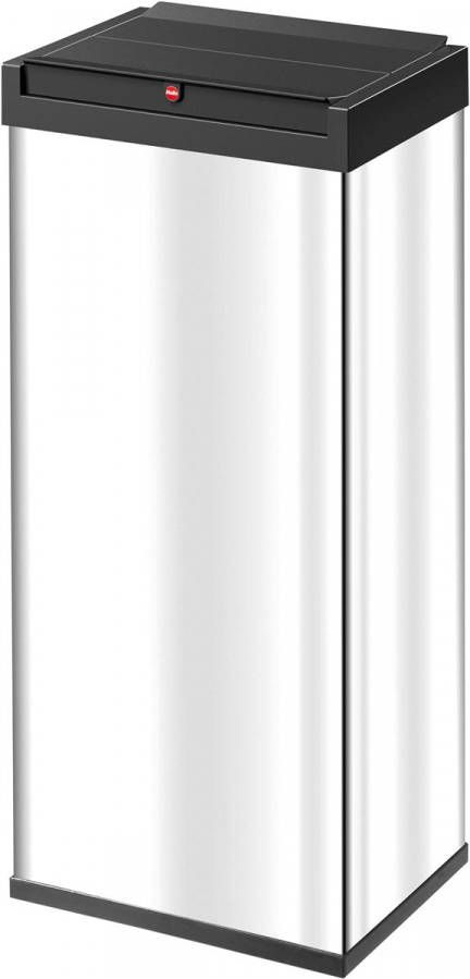 Hailo Vuilnisemmer Big Box Swing XL 52 liter, plaatstaal of edelstaal, prullenbak met zelfsluitende swingdeksel