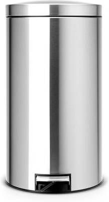 Brabantia Silent Pedaalemmer 45 Liter Met Kunststof Binnenemmer Matt Steel Fingerprint Proof