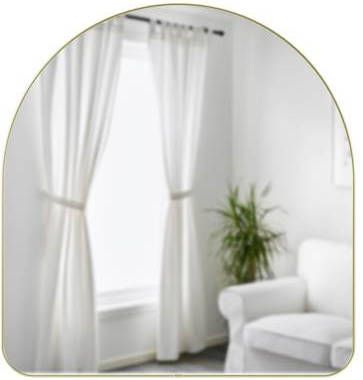 Umbra Hubba Arched Wandspiegel H 87 x B 92 cm