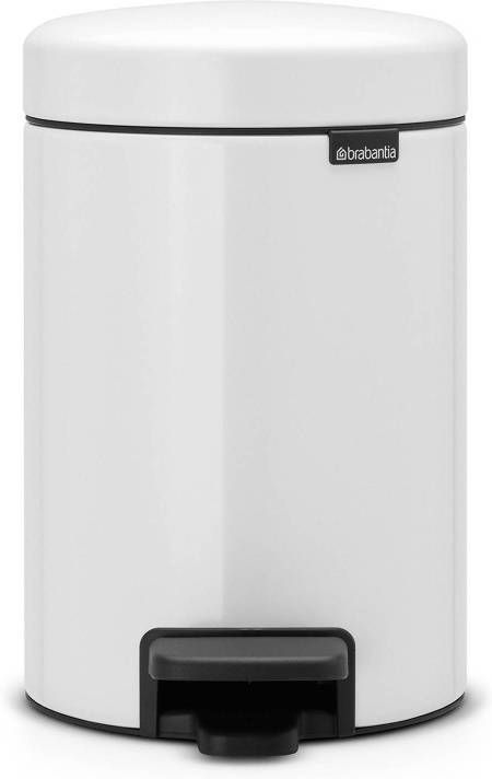 Brabantia Newicon Pedaalemmer 3 Liter Met Kunststof Binnenemmer White