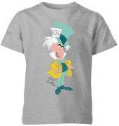 Disney Alice In Wonderland Gekke Hoedenmaker Kinder T shirt Grijs 146/152(11 12 jaar) Grijs